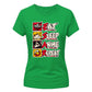 Eat Sleep Anime Repeat Anime Ladies Tshirt