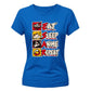 Eat Sleep Anime Repeat Anime Ladies Tshirt