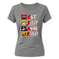 Eat Sleep Anime Repeat Anime Ladies Tshirt