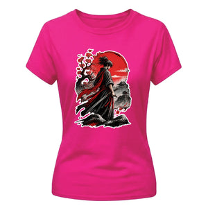 Anime Ladies Tshirt Samurai Graphic Tee