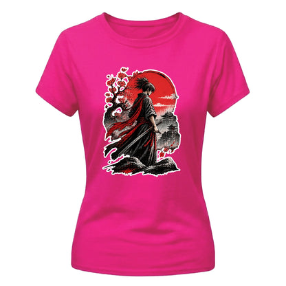 Anime Ladies Tshirt Samurai Graphic Tee