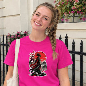 Anime Ladies Tshirt Samurai Graphic Tee