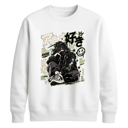 Anime Unisex Sweatshirt Japanese Streetwear Pullover