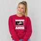 Warning Anime Graphic Unisex Sweatshirt