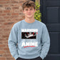 Warning Anime Graphic Unisex Sweatshirt