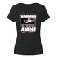 Warning Anime Talking Graphic Anime Ladies Tshirt