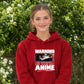 Warning Anime graphic Unisex Hoodie