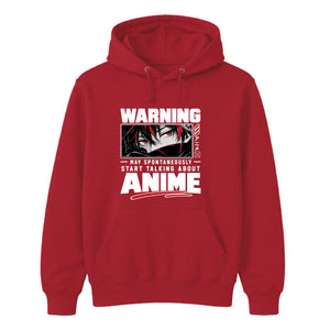 Warning Anime graphic Unisex Hoodie