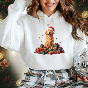 Golden Christmas Dog Hoodie - PW201