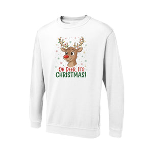 Christmas Sweatshirt -Hood Up, Cocoa Ready