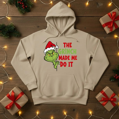 The Grinch Made Me Do It Christmas Hoodie - PW206