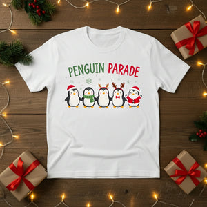 Penguin Parade Christmas T-Shirt - PW211
