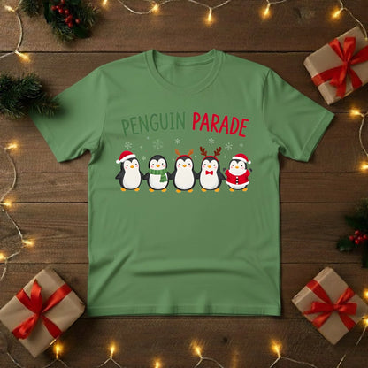 Penguin Parade Christmas T-Shirt - PW211