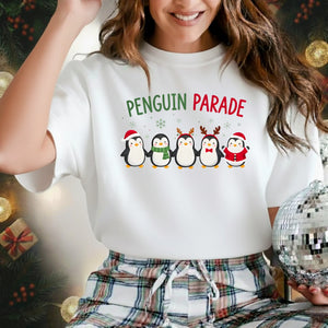 Penguin Parade Christmas T-Shirt - PW211