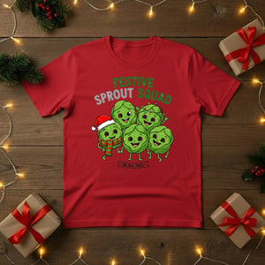 Festive Sprout Squad Christmas T-Shirt - PW212