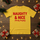 Naughty & Nice Christmas T-Shirt - PW213