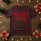 Naughty & Nice Christmas T-Shirt - PW213