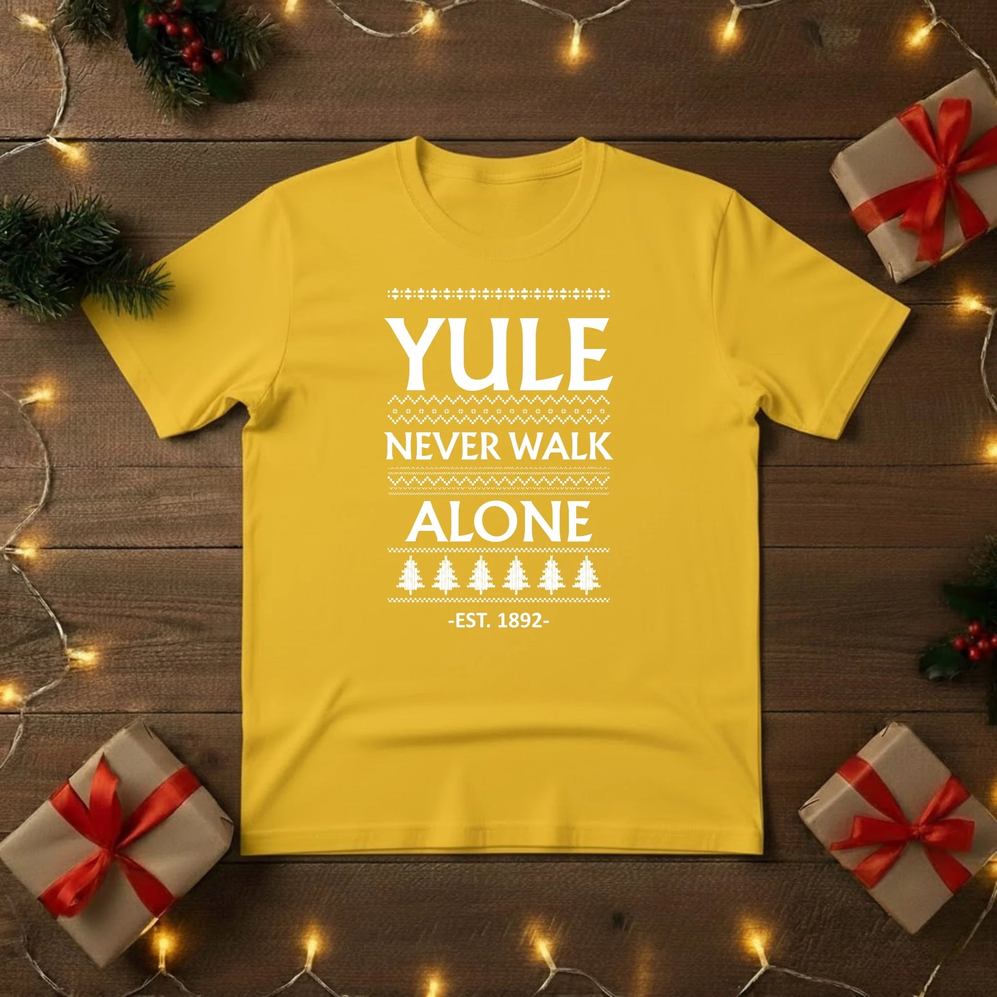 Yule Never Walk Alone Christmas T-Shirt - PW216