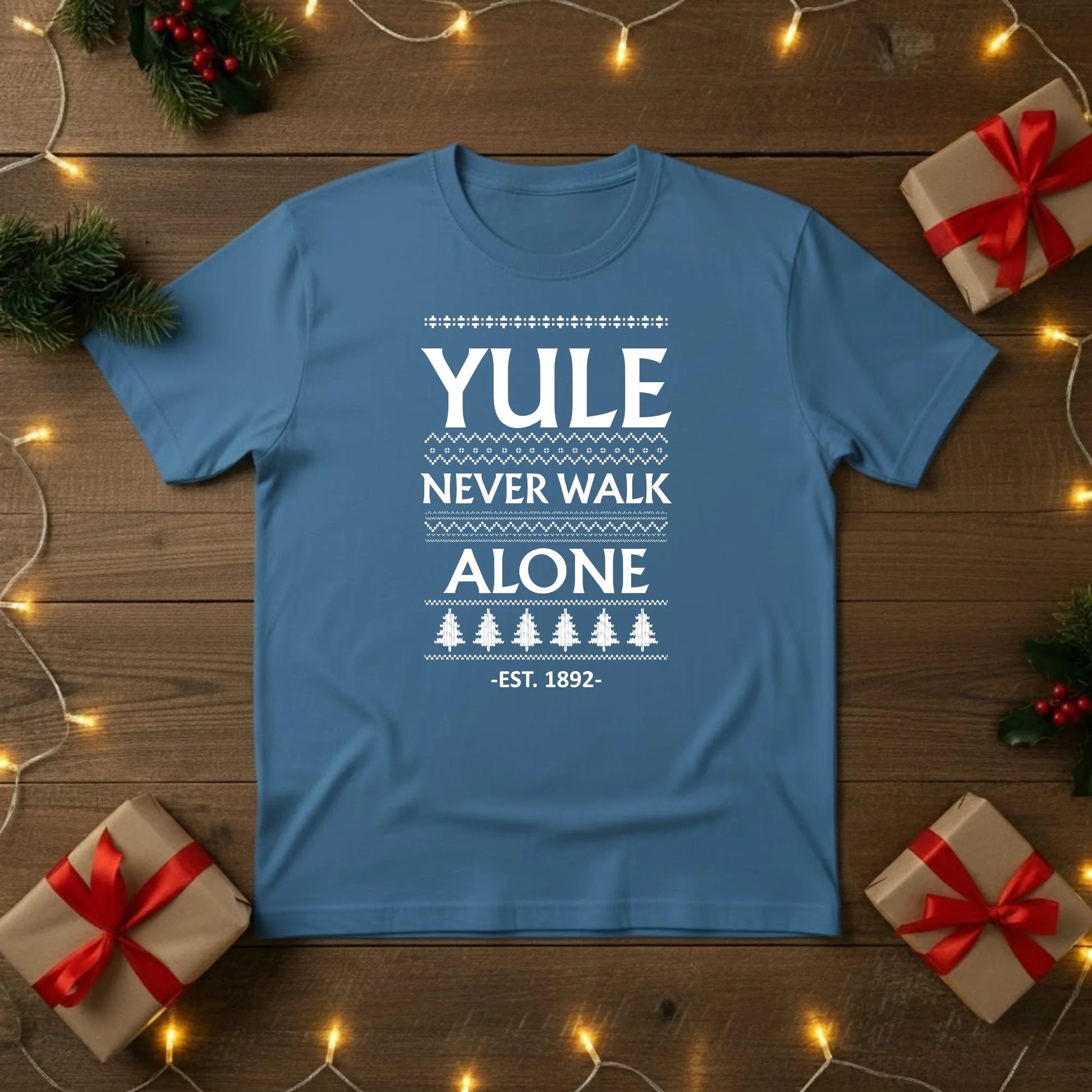 Yule Never Walk Alone Christmas T-Shirt - PW216