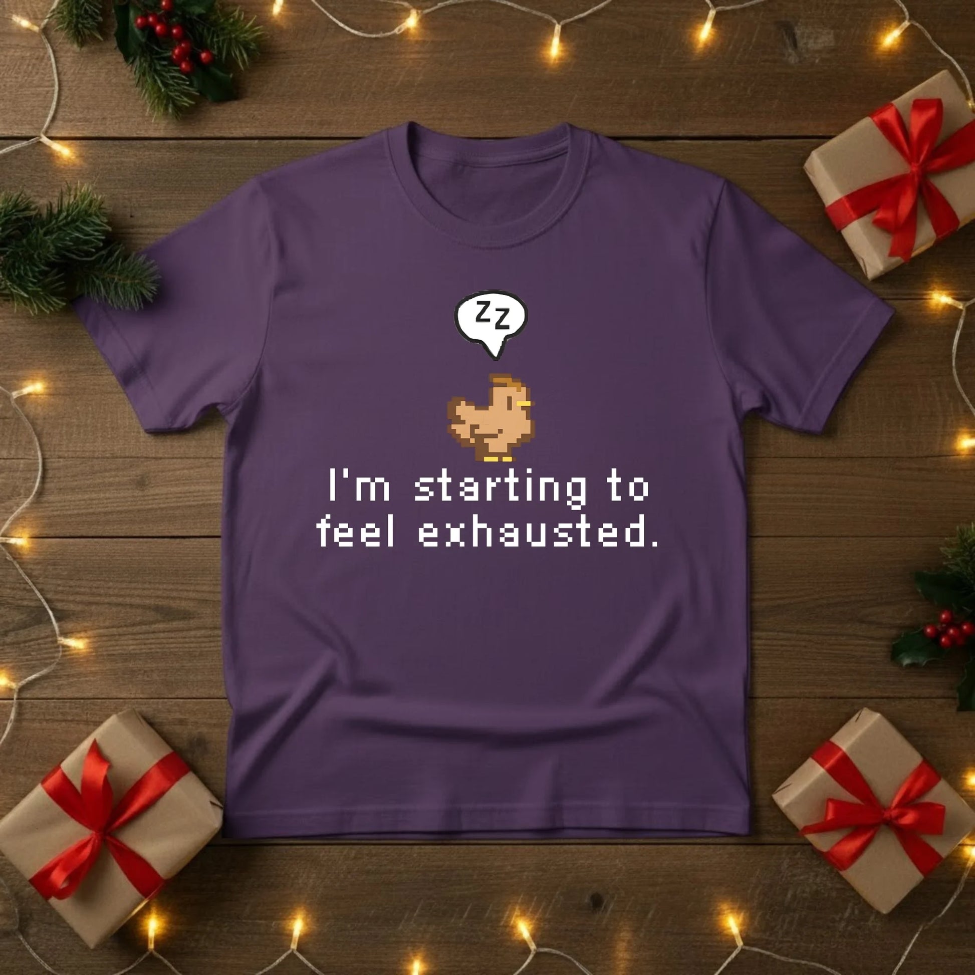 Feeling Exhausted Christmas T-Shirt - PW217