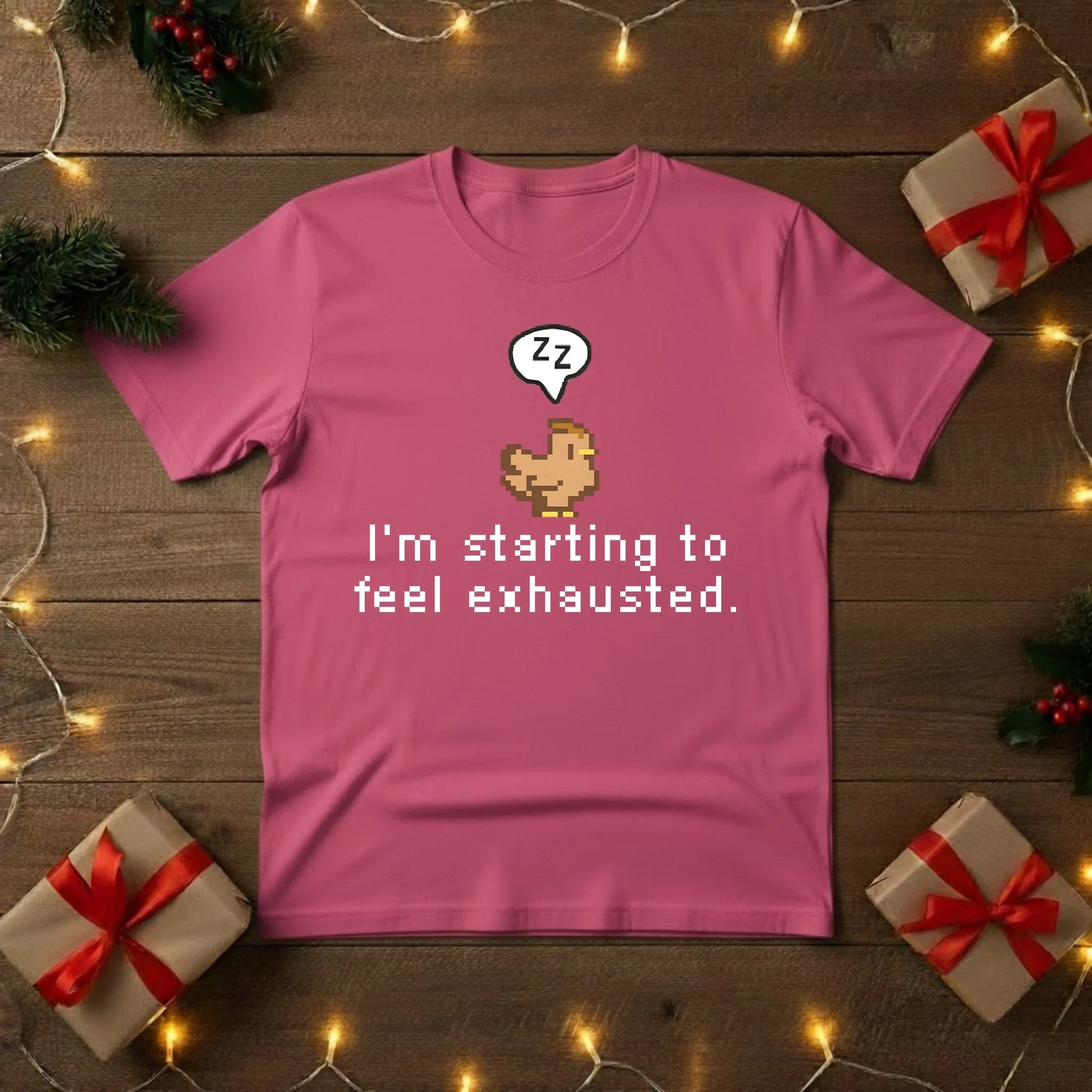 Feeling Exhausted Christmas T-Shirt - PW217