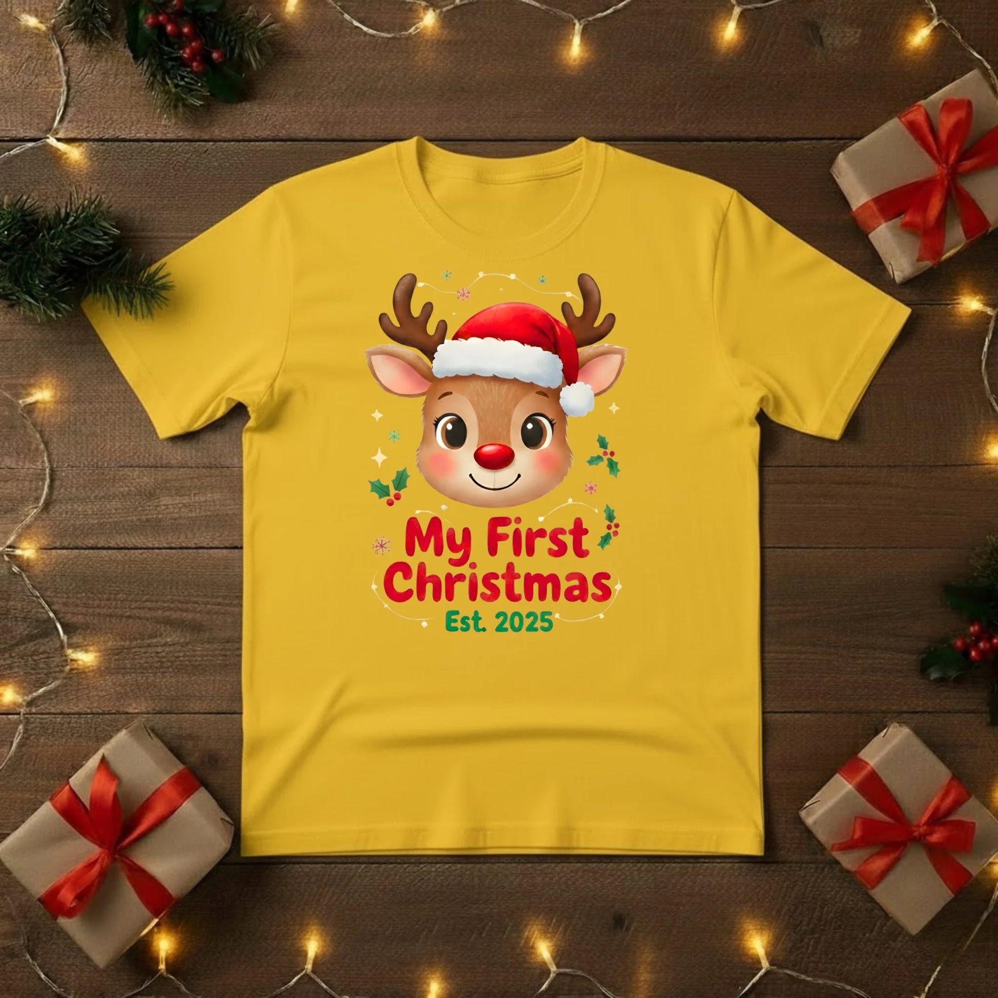 My First Christmas Reindeer T-Shirt - PW218