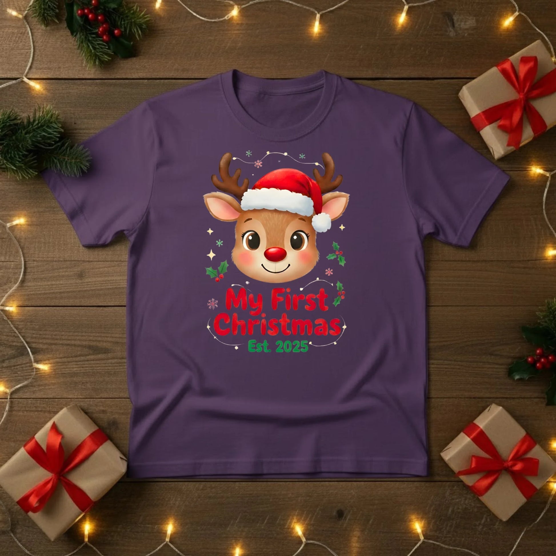 My First Christmas Reindeer T-Shirt - PW218