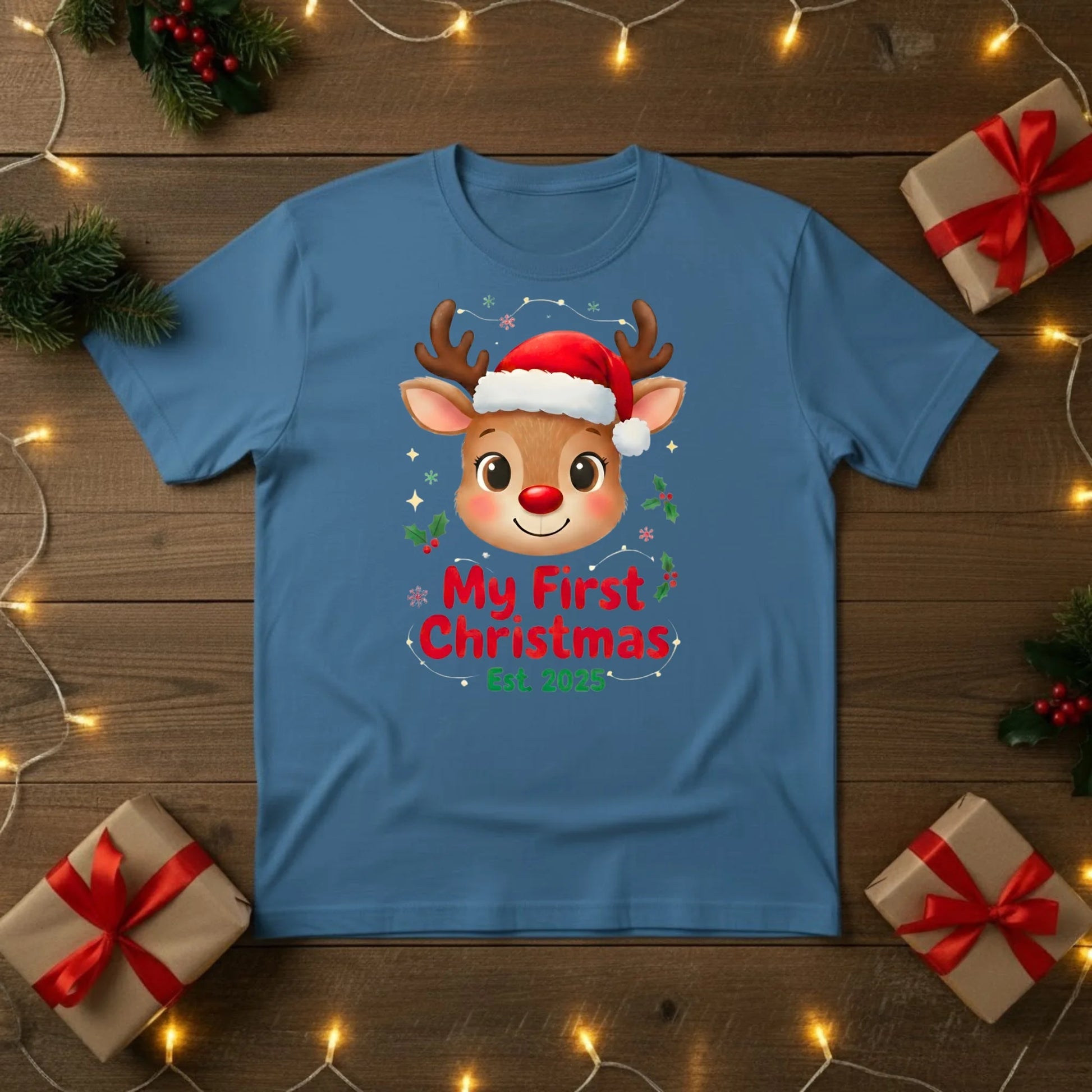 My First Christmas Reindeer T-Shirt - PW218