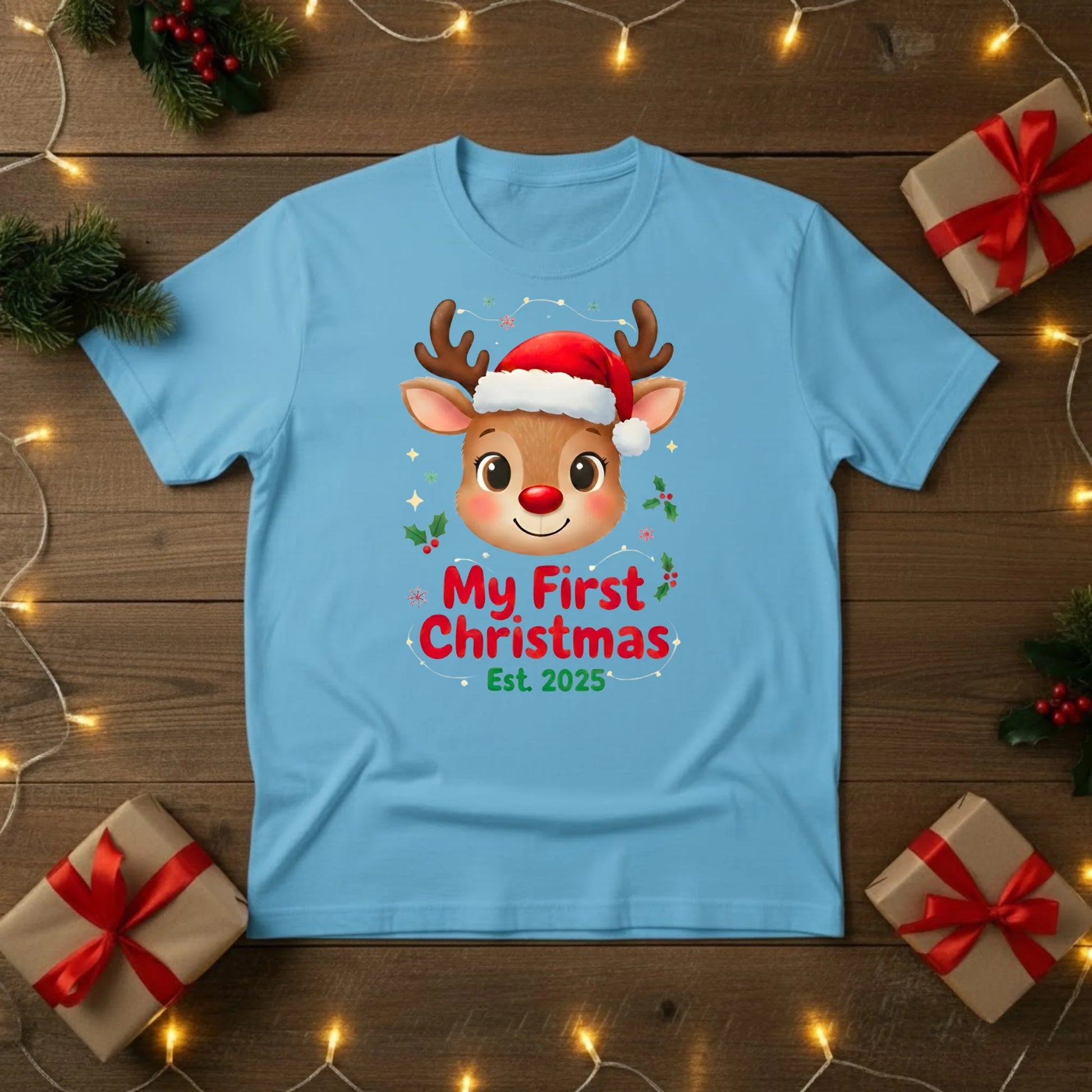 My First Christmas Reindeer T-Shirt - PW218