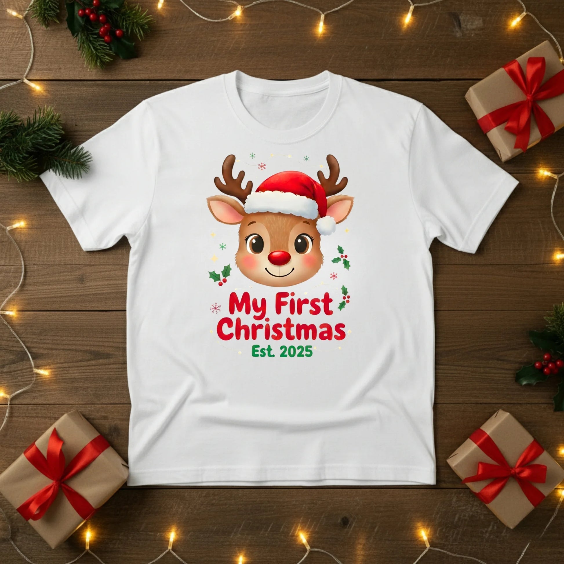 My First Christmas Reindeer T-Shirt - PW218