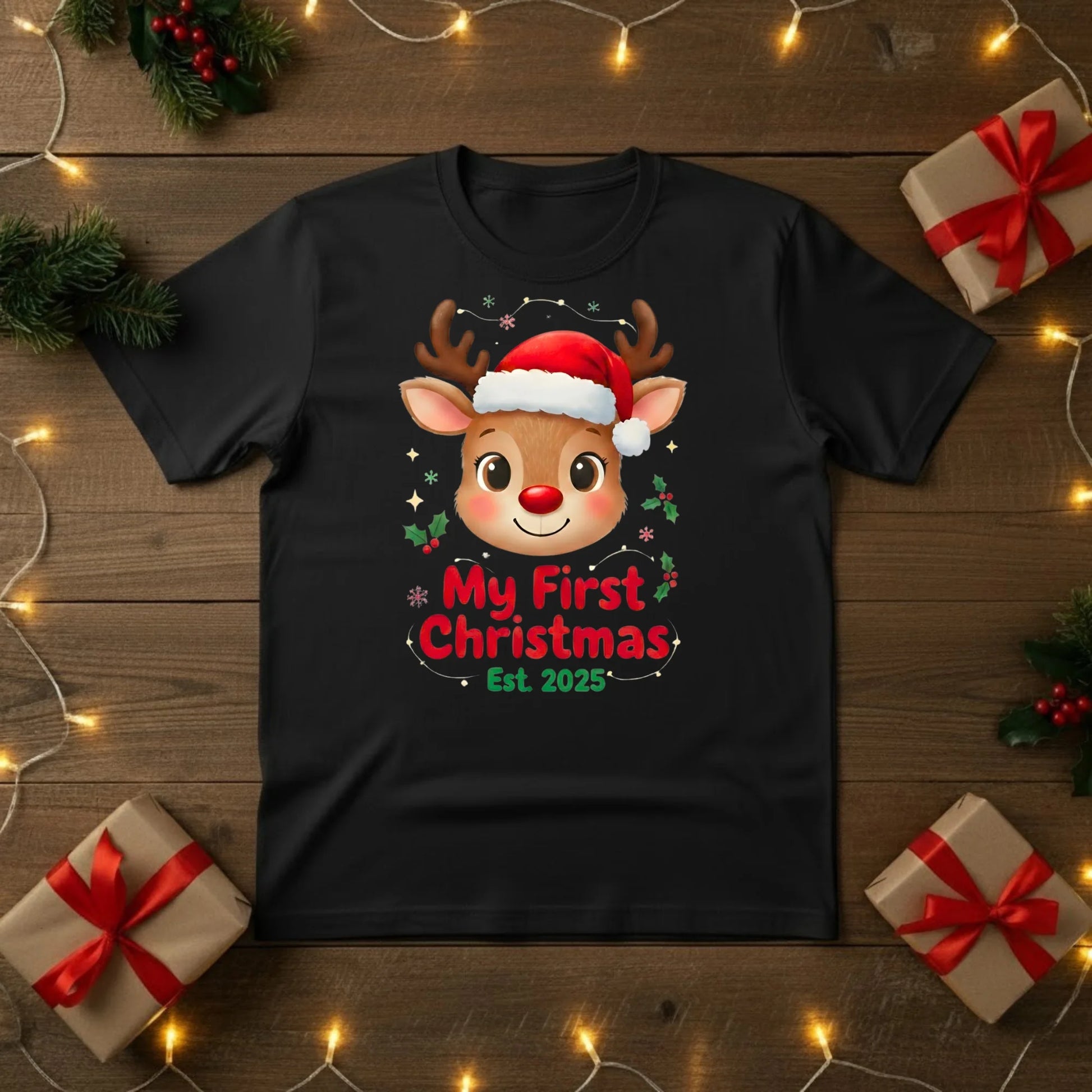 My First Christmas Reindeer T-Shirt - PW218
