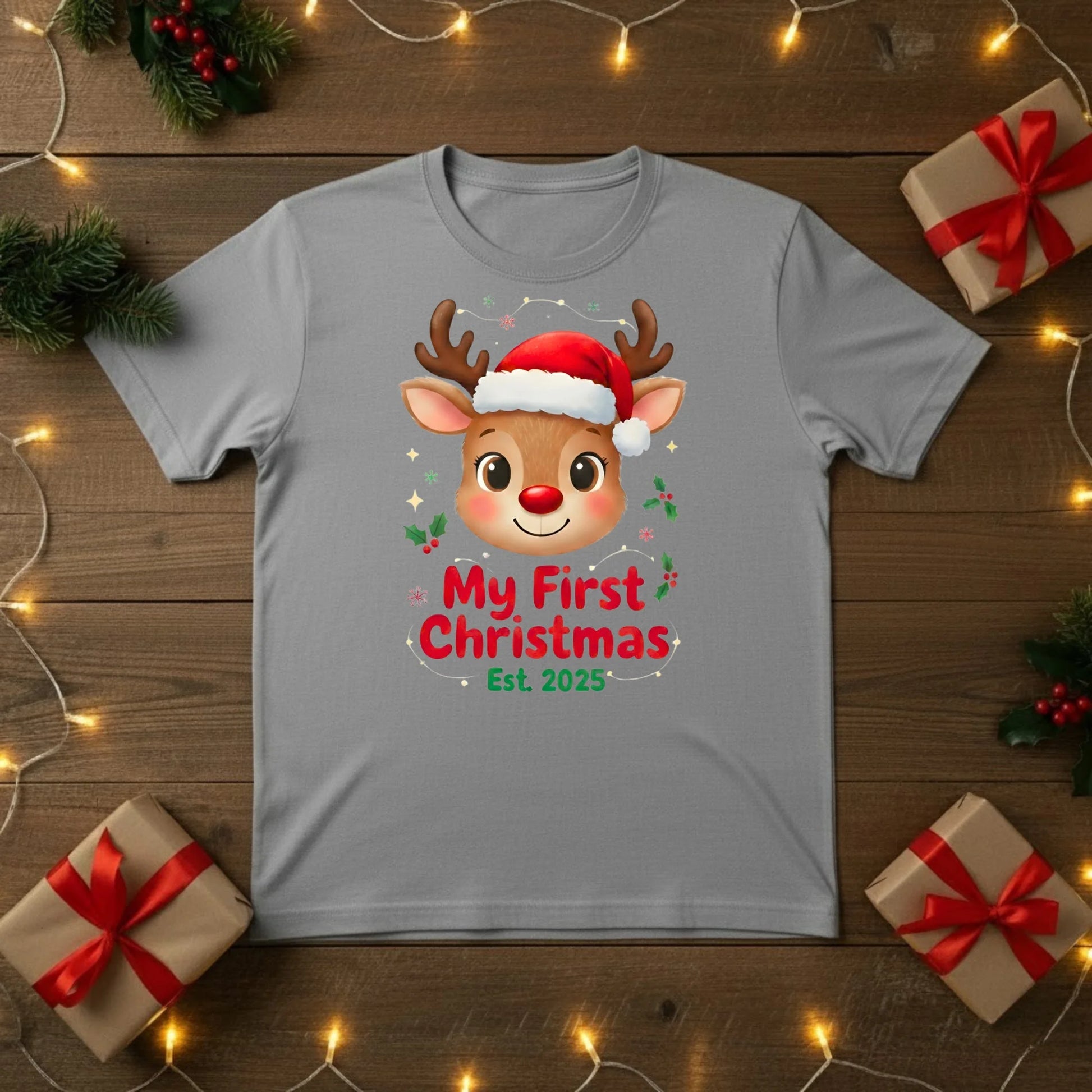 My First Christmas Reindeer T-Shirt - PW218