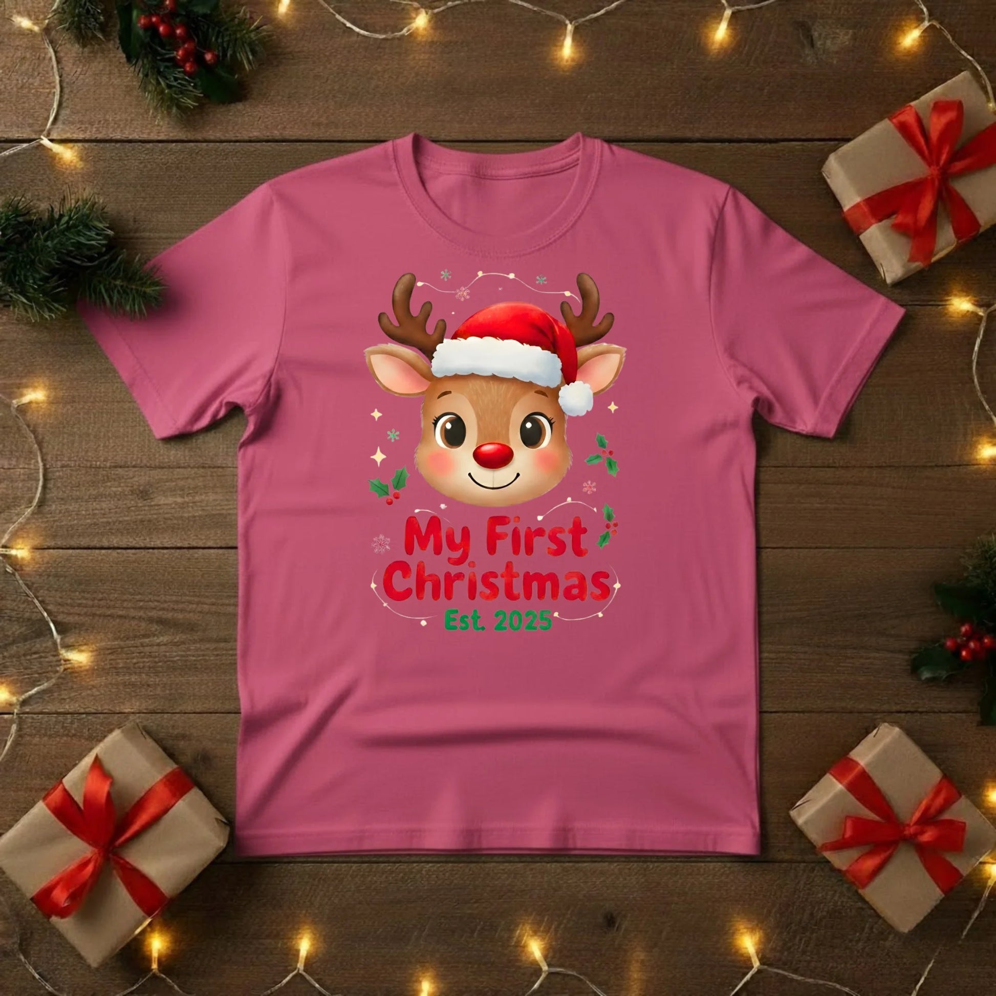 My First Christmas Reindeer T-Shirt - PW218