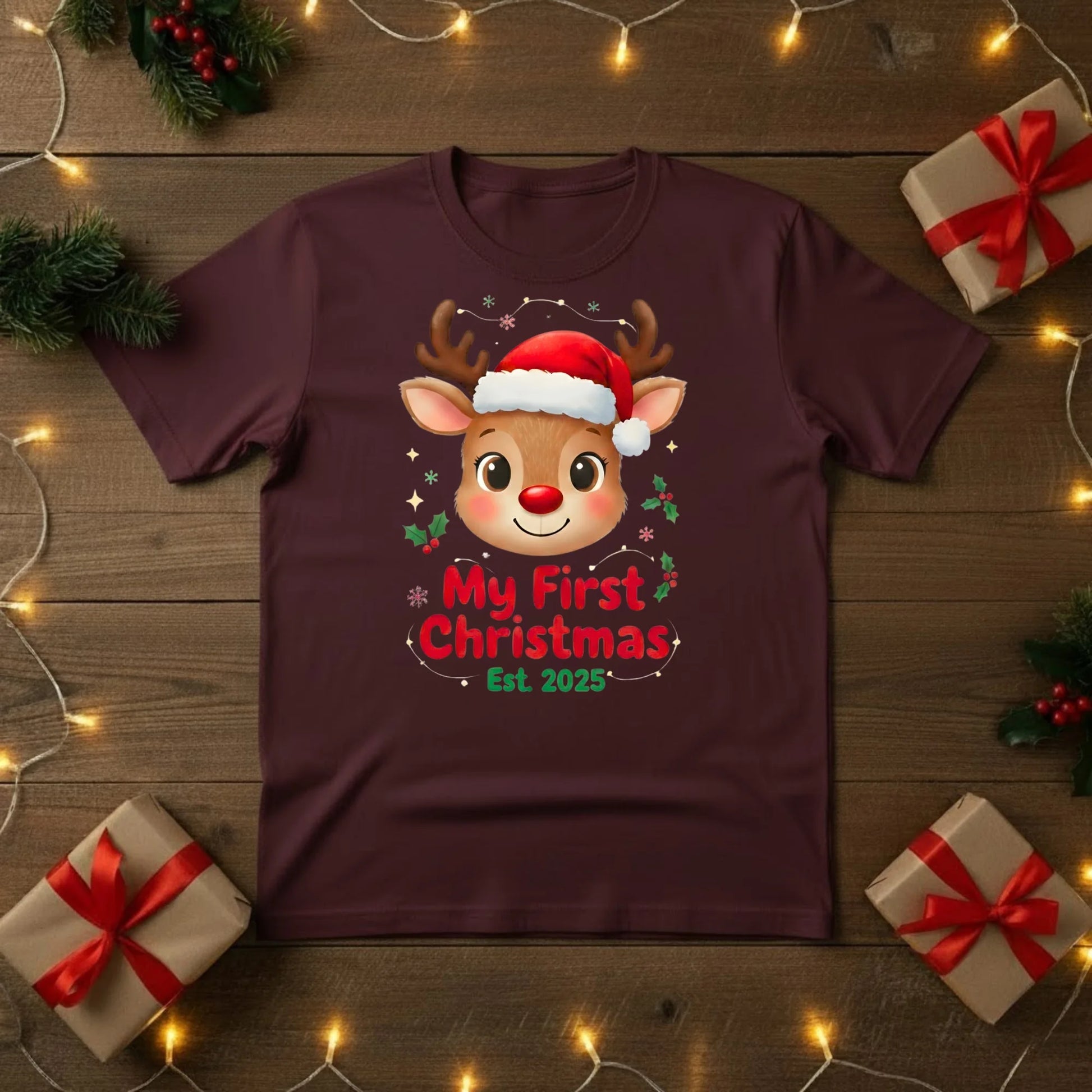 My First Christmas Reindeer T-Shirt - PW218