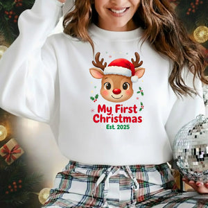 My First Christmas Reindeer Sweatshirt - PW218