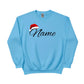Personalised Christmas Sweatshirt with Custom Name & Santa Hat PW236