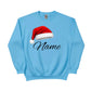 Personalised Christmas Sweatshirt with Custom Name and Santa Hat PW235
