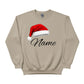 Personalised Christmas Sweatshirt with Custom Name and Santa Hat PW235