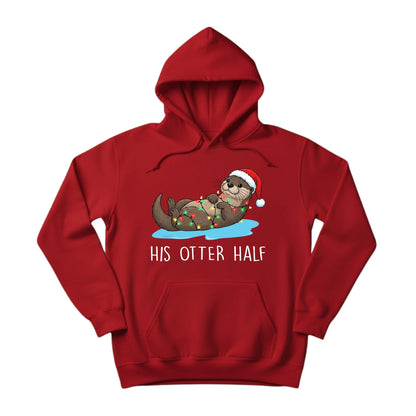 His/Her Otter Half Christmas Hoodie - PW221