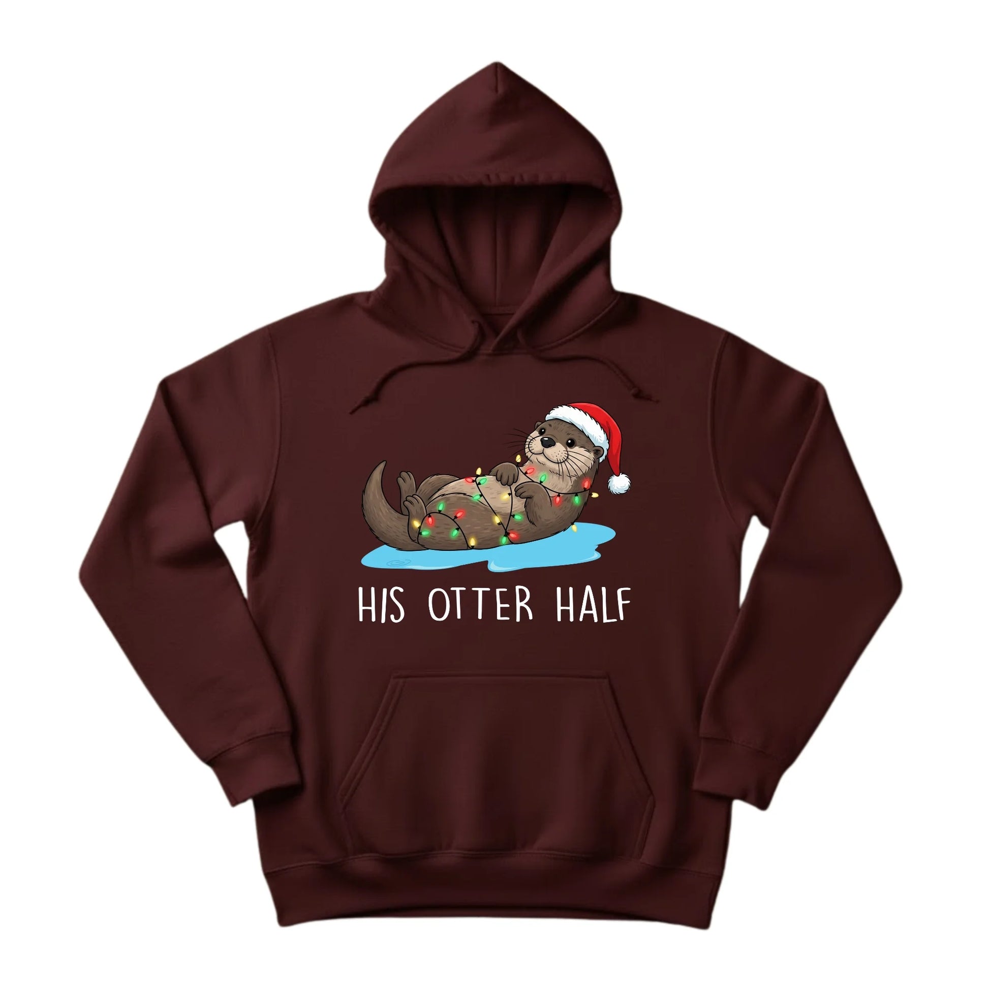 His/Her Otter Half Christmas Hoodie - PW221