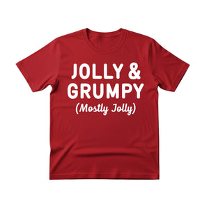 Jolly & Grumpy Christmas T-Shirt - PW226