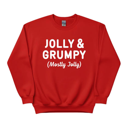 Jolly and Grumpy Christmas Sweatshirt - PW226