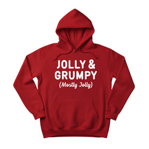 Jolly & Grumpy Christmas Hoodie - PW226