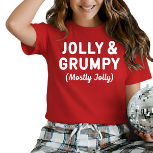 Jolly & Grumpy Christmas T-Shirt - PW226