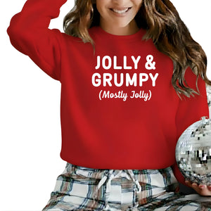 Jolly and Grumpy Christmas Sweatshirt - PW226