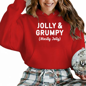 Jolly & Grumpy Christmas Hoodie - PW226
