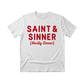 Saint & Sinner Christmas T-Shirt - PW228