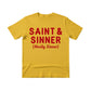 Saint & Sinner Christmas T-Shirt - PW228