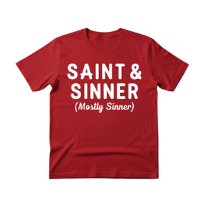 Saint & Sinner Christmas T-Shirt - PW228