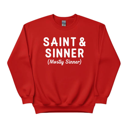 Saint & Sinner Christmas Sweatshirt - PW228